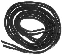 Шнурки тонкие Collonil "Rund", цвет: черный, длина 60 см
