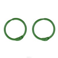 Кольца для скрап-альбома "ScrapBerry"s", цвет: зеленый, диаметр 25 мм, 2 шт