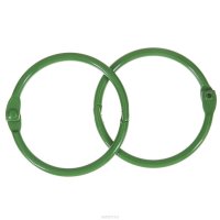 Кольца для скрап-альбома "ScrapBerry"s", цвет: зеленый, диаметр 40 мм, 2 шт