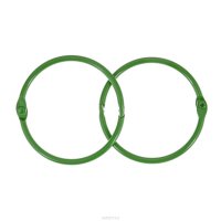 Кольца для скрап-альбома "ScrapBerry"s", цвет: зеленый, диаметр 50 мм, 2 шт