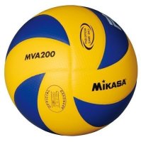 Мяч волейбольный Mikasa MVA200, размер 5, цвет сине-желтый