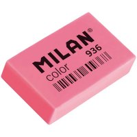 Ластик Milan "Color 936", прямоугольный, ПВХ, 39*23*9 мм