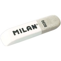 Ластик Milan "8030", скошенный, комбинированный, натуральный каучук, 60*14*7 мм