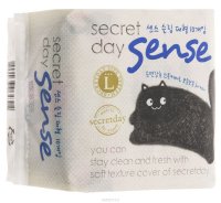 Secret Day Ультратонкие дышащие органические прокладки Secret Day Sense Large 10 шт.(28cm)