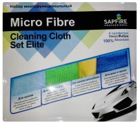 Аксессуар Sapfire Cleaning Cloth & Set Elite SFM-3024 - 4 салфетки микрофибра