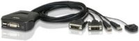 KVM- ATEN CS22D-A7, 2-,  OSD, ., USB+DVI