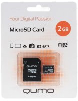   MicroSD 2Gb QUMO (QM2GMICSD) microSDHC + Adapter
