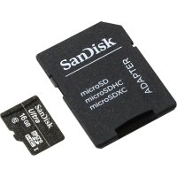   MicroSD 16Gb SanDisk Ultra (SDSQUNC-016G-GN6MA) Class 10 microSDHC + SD 