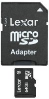 Карта памяти MicroSD 64Gb Lexar (LSDMI64GABEUC10A) microSDXC Class 10