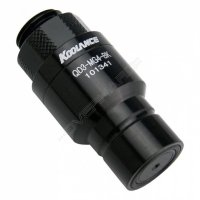 Koolance QD3 Male Quick Disconnect No-Spill Coupling, Male Threaded G 1/4 BSPP Black