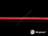 Bitspower CABLE SLEEVE DELUXE- 1/4", Red