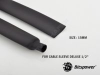 Bitspower Heat-Shrinkable Tube-15MM, Black