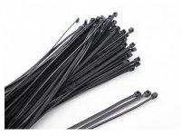 Overhard cable ties 2.5 x100 mm, 100 pcs - Black