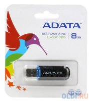 Внешний накопитель 8GB USB Drive (USB 2.0) A-data C906 Black