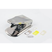 Пресс для вырезания SIM-карт 2 в 1 + скрепка (MicroSIM/NanoSIM Cutter)