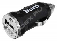 Универсальное автомобильное зарядное устройство 1 х USB, 2A (Buro XCJ-044-2A) (черный)