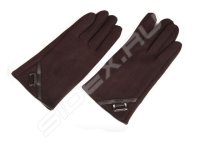 Перчатки для сенсорных экранов iCasemore (2 пальца) (с декором, коричневый)