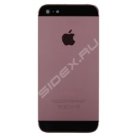 Корпус для iPhone 5 (розовый) (вставки черные) (М 0944940)