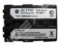  Sony AcmePower AP NP-QM71 2600mAh