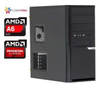   AMD   Home H555 A6-X2 6400K 3.9GHz, 4Gb DDR3, 1000Gb, DVD-RW, Radeon