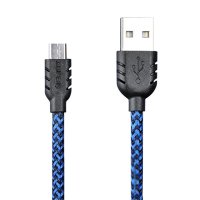  Remax Nylon micro USB 1m Blue 14195