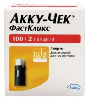 Accu-Chek Фасткликс 102 шт ланцеты