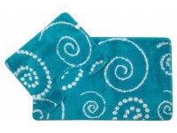 Горошек Комплект ковриков Maison, акрил, голубой, 60 х 100 см