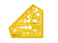Шаблон электроинжинерный Rotring Studio пластик желтый S0238591