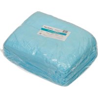 Простыня гигиеническая Люкс 200 х 80 см голубая материал СМС (20 штук в упаковке)