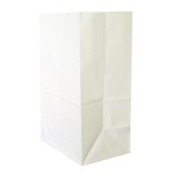 Пакеты из крафт-бумаги (без ручек,цвет белый 18+12x29, 90 г/м 2)
