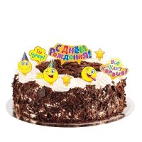 Набор для украшения торта С Днем рождения! Смайлы