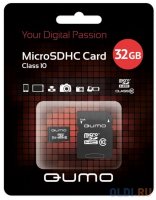   Micro SDHC 32Gb class 10 UHS-I QUMO QM32GMICSDHC10U1 + SD adapter