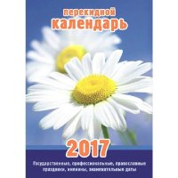Календарь настольный перекидной на 2017 год Ромашки (105 х 140 мм)