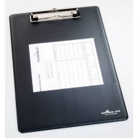 Планшет Durable Clipboard А 4 верхний прижим карман для бумаги крючок для подвешивания черный