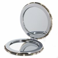 Зеркало карманное Dewal Beauty серия "Парижская мода" круглое, 6 х 6 см