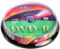  DVD+R VS 4.7 Gb, 16x, Shrink (10), (10/300).