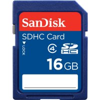 - SanDisk  SDSDB-016G-B35 16 GB SDHC, R: 10 MB/c / W: 10 MB/c, Class 4, , 1 .
