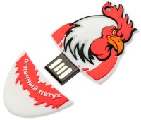 USB Flash накопитель Apexto 16Gb Chicken White/Red (US-CHICKEN-16G-PVC-R)