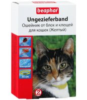 Beaphar Беафар DIAZ ошейник от блох для кошек ЖЕЛТЫЙ 1 шт