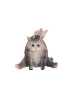 Фигурка декоративная "Котик с мышкой"