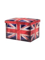 Пуф складной с ящиком для хранения "Британский флаг"