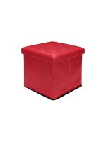 Пуф складной с ящиком для хранения "Красный"