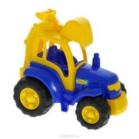 Трактор "Чемпион" с лопатой (в сеточке), цвет в ассортименте 36 х 22,5 х 31,5 см ()