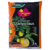 Почвогрунт "Цветочный рай" питательный для цитрусовых 3 л