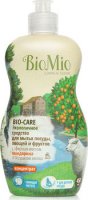 Гель для мытья овощей, фруктов и посуды Bio-Mio (концентрат) Bio-Care с эфирным маслом мандарина, 45
