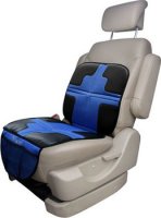 Защитный коврик под автокресло + органайзер на спинку сидения Welldon WSL-neck Голубой