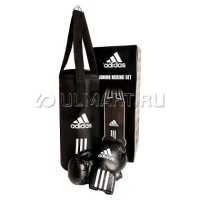 Боксерский набор детский Adidas Junior Boxing Set черный, adiBACJR