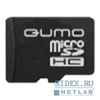   Micro SecureDigital 4Gb QUMO (QM4GCR-MSD10-FD-GRN) CL10 + USB  FUNDROID Green