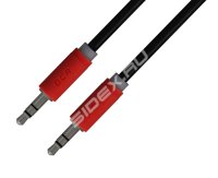Аудио кабель Jack 3.5 mm - Jack 3.5 mm 1.5 м (Greenconnect GCR-AVC015-1.5m) (красный, черный)