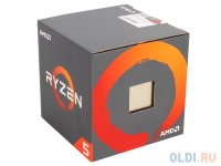 Процессор AMD Ryzen 5 1600 BOX (65W, 6C/12T, 3.6Gh(Max), 19MB(L2-3MB+L3-16MB), AM4) (YD1600BBAEBOX)